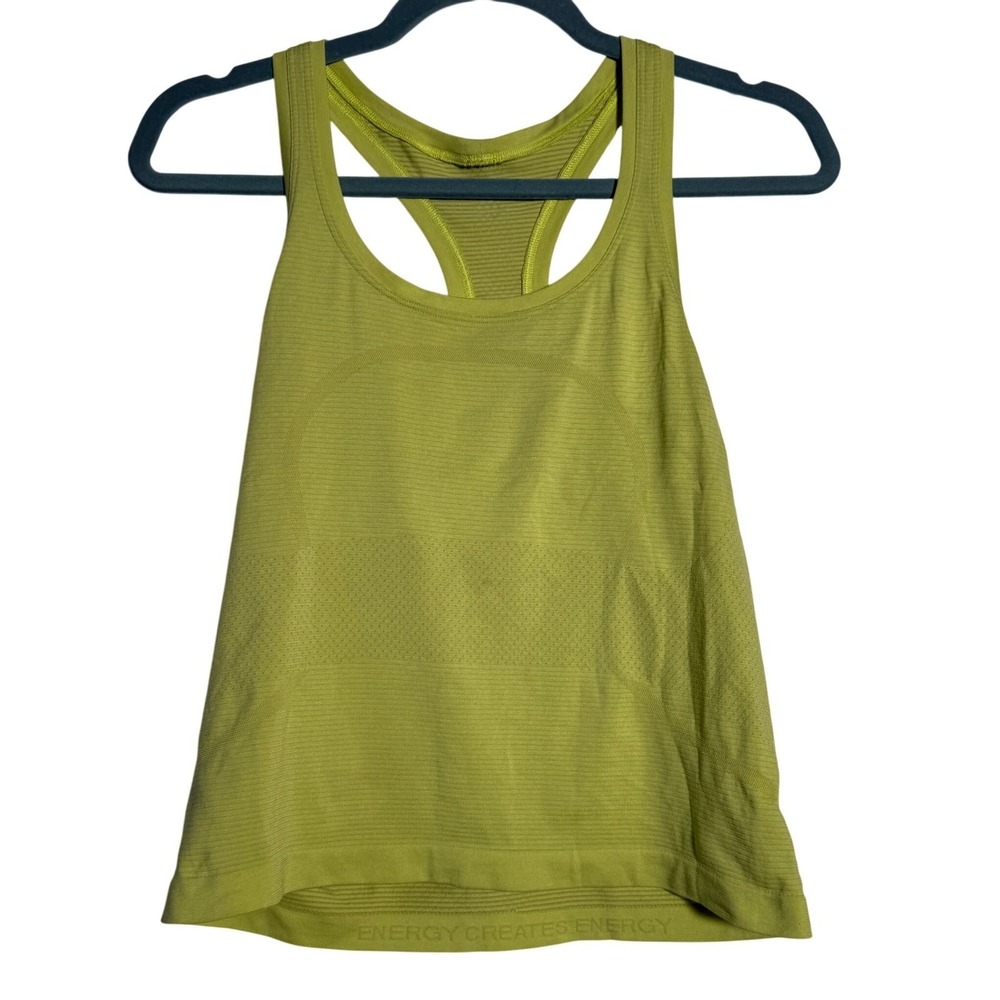 Lululemon Swiftly Tech Tank Top Women 8 Green Racerback Race Length